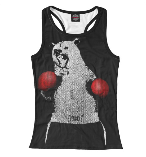 

Майки борцовки Print Bar, Белый, Медведь Боксёр