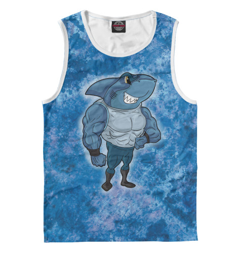 

Майки Print Bar, Белый, Акула