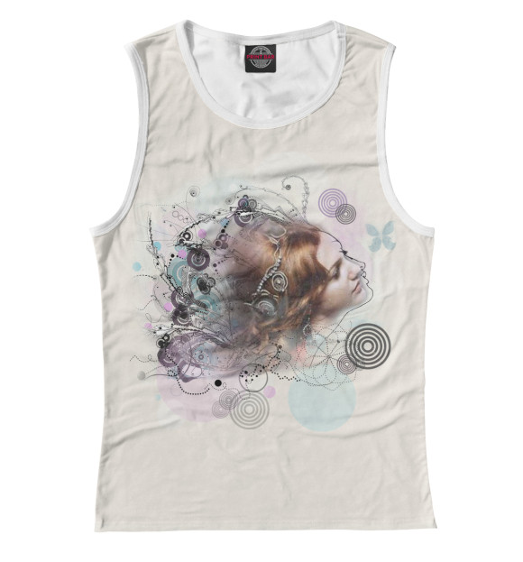 Майка для девочки с притом Великолепный век цвета Белый Майка для девочки с изображением Великолепный век цвета Белый