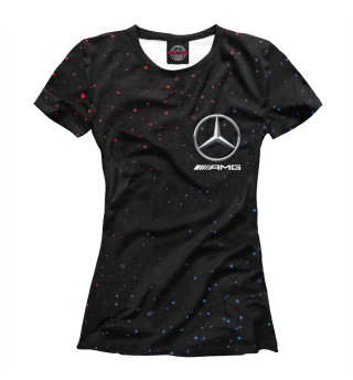 Женская футболка Mercedes - Снежный