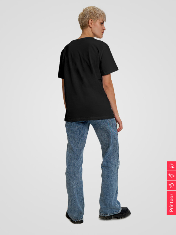 Мужская футболка с изображением Негативный дракон цвета Белый