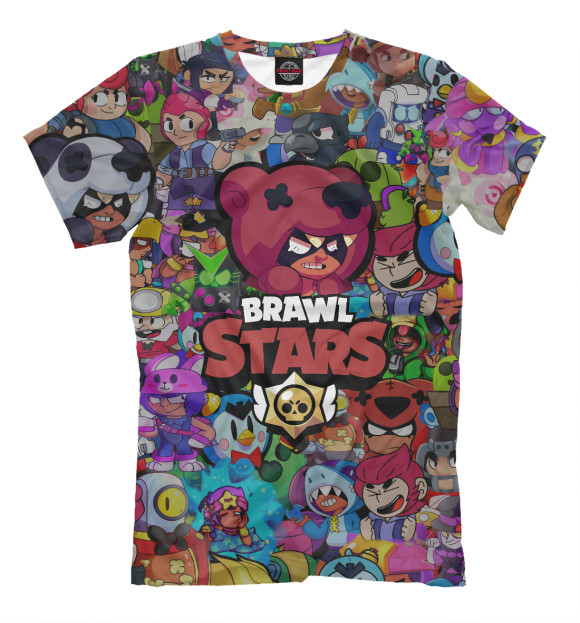 Футболка для мальчиков с изображением Brawl Stars:Nita цвета Белый