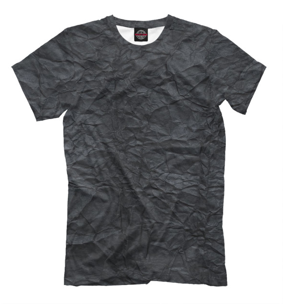 Мужская футболка с изображением Черная бумага цвета Молочно-белый