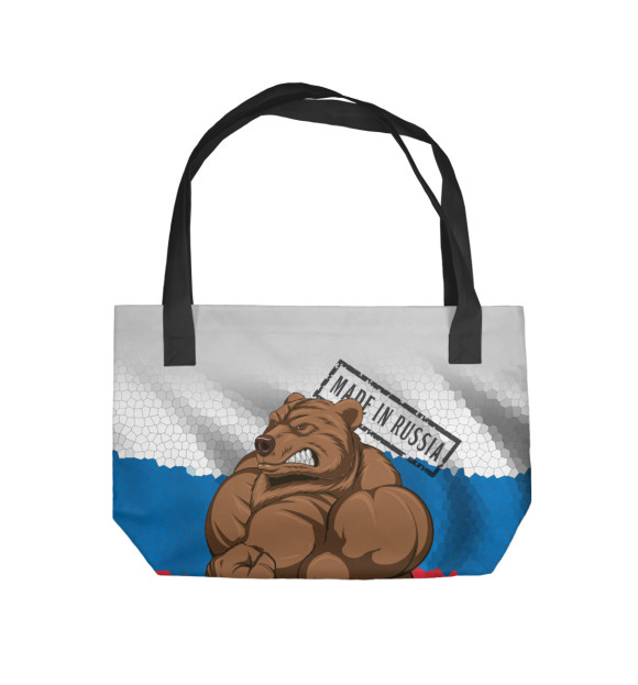 Пляжная сумка с изображением Медведь цвета 