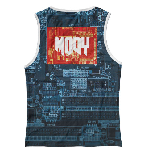 

Майки Print Bar, Белый, Микросхема любви