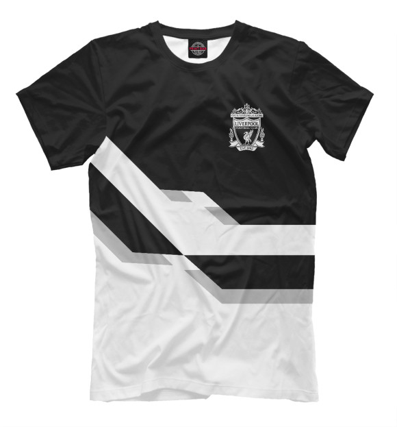 Футболка для мальчиков с изображением FC Liverpool цвета Черный