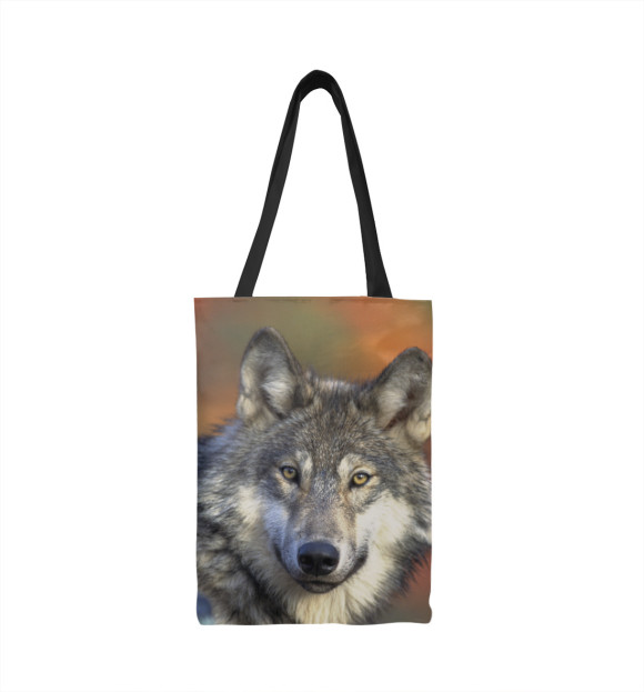 Сумка-шоппер с изображением Добрый Волк цвета 