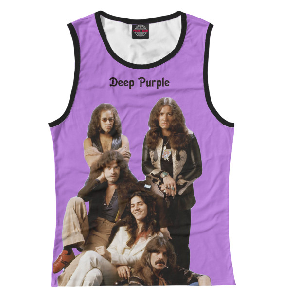 Майка для девочки с изображением Deep Purple цвета Белый