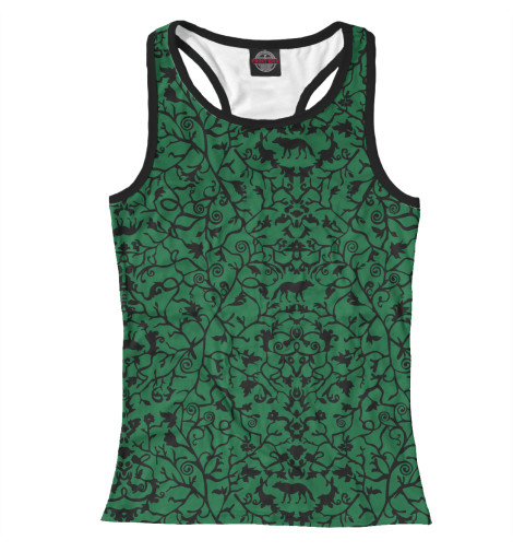 

Майки борцовки Print Bar, Белый, Abstract Wolf Green