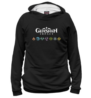 Женское худи Genshin Impact, Elements