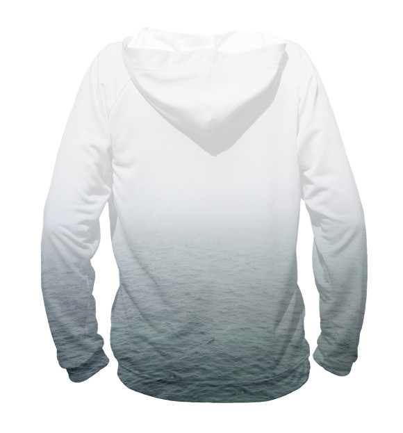 Мужское худи с изображением Ты не один цвета Белый