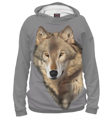 

Худи Print Bar, Белый, Волк