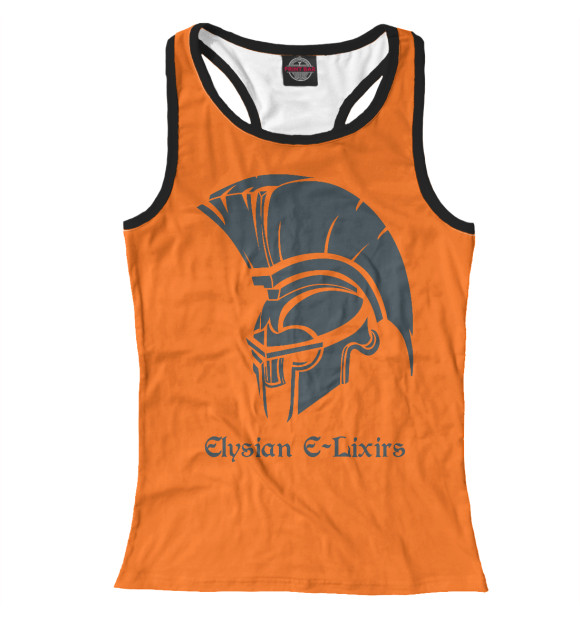 Женская майка-борцовка с изображением Гладиатор цвета Белый