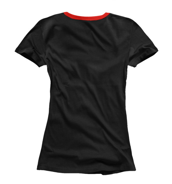 Женская футболка с изображением Evangelion NERV Black style цвета Белый