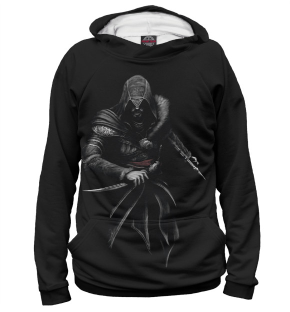 Женское худи с изображением Assassin's Creed цвета Белый