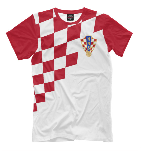Футболка для мальчиков с изображением Хорватия цвета Молочно-белый