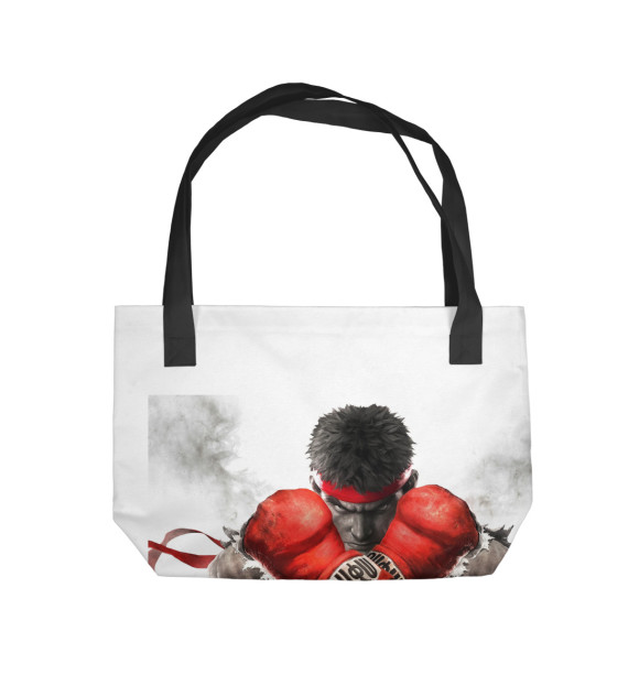 Пляжная сумка с изображением Fight цвета 