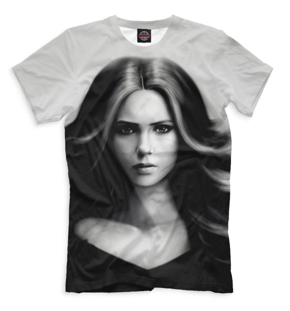 Мужская футболка с изображением Елена Гилберт цвета Черный