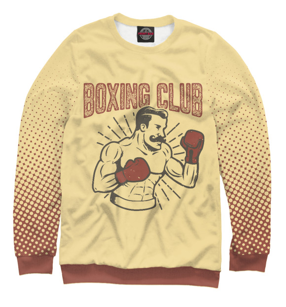 Женский свитшот с изображением Boxing Ccub цвета Белый