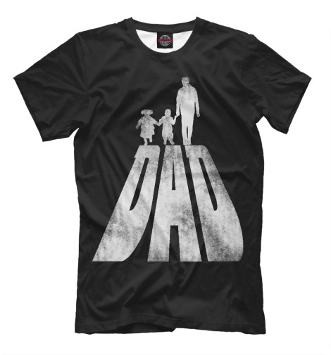 

Футболки Print Bar, Черный, Папа