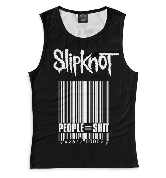 Майка для девочки с изображением Slipknot цвета Черный