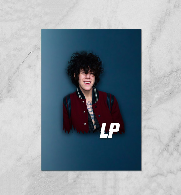 Плакат с изображением LP цвета Белый