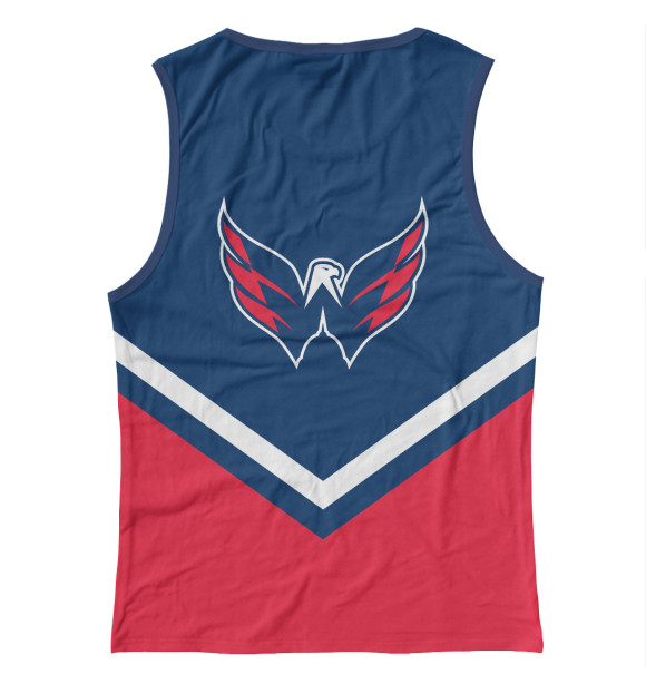 Майка для девочки с изображением Washington Capitals цвета Белый