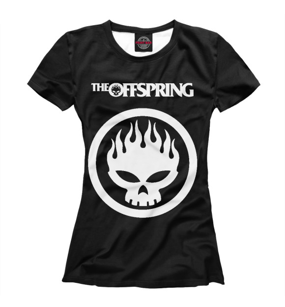 Женская футболка с изображением The Offspring цвета Белый