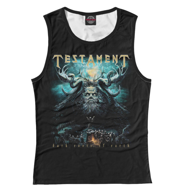 Майка для девочки с изображением Testament цвета Белый