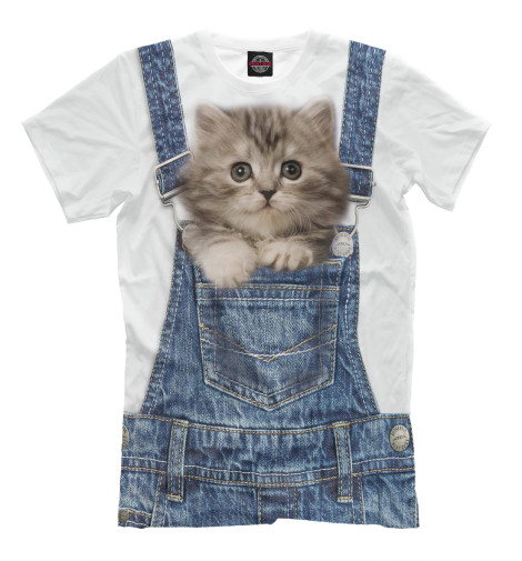 Футболки Print Bar Котенок в кармашке футболки print bar котенок в кармане