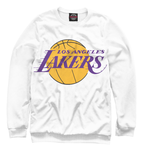 Свитшот для мальчиков с изображением Los Angeles Lakers цвета Белый