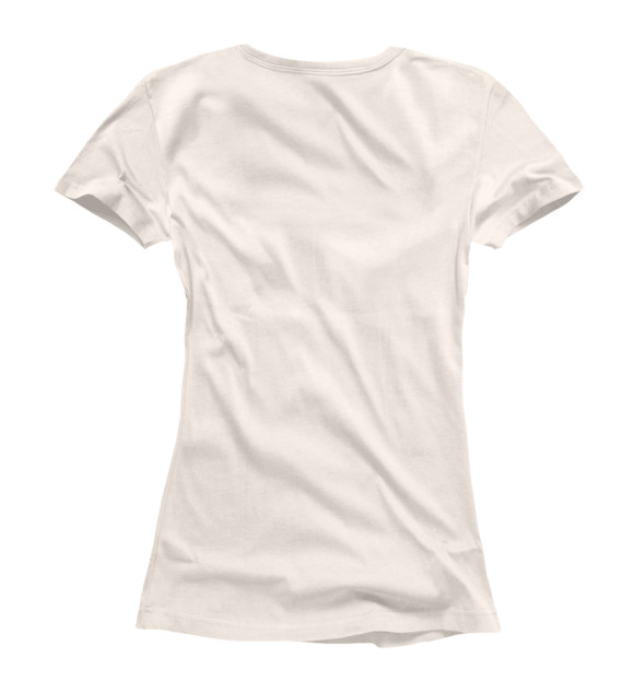 Женская футболка с изображением Влюбленные бегемоты цвета Белый