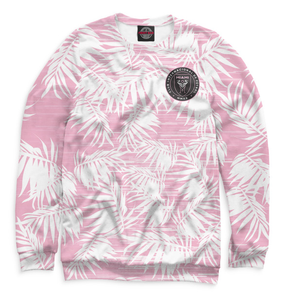 Мужской свитшот с изображением Inter Miami цвета Белый