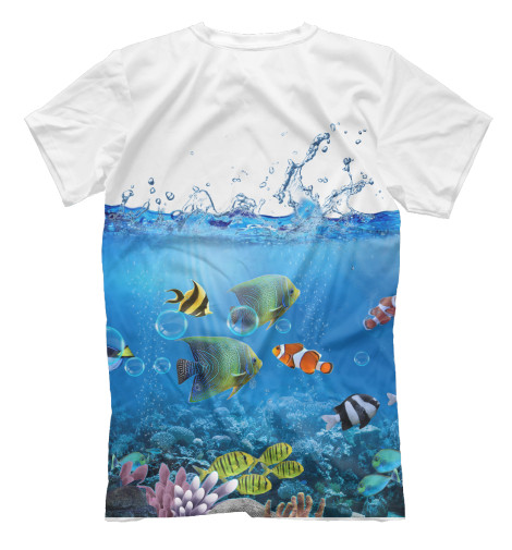

Футболки Print Bar, Молочно-белый, Подводный мир