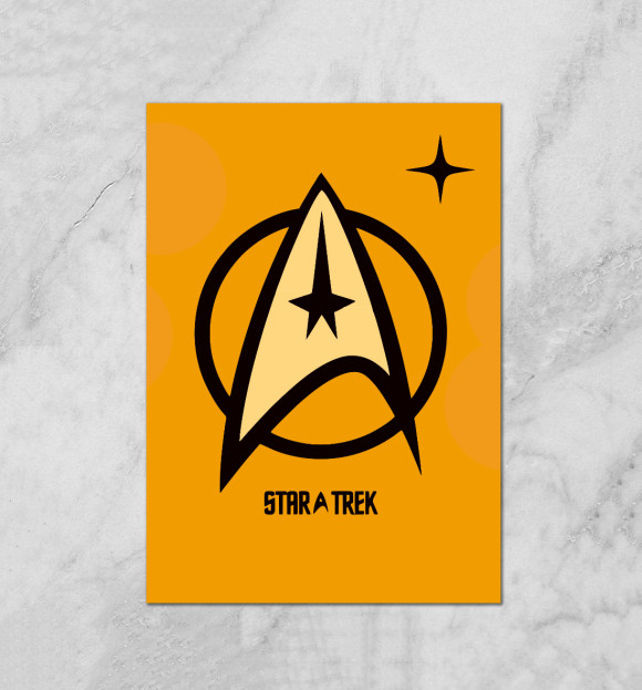 Плакат с изображением Star Trek цвета Белый