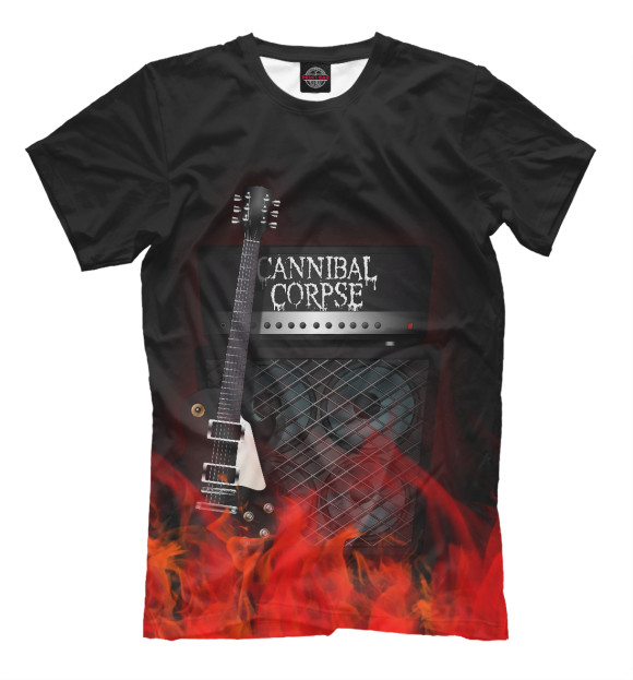 Мужская футболка с изображением Cannibal Corpse цвета Черный