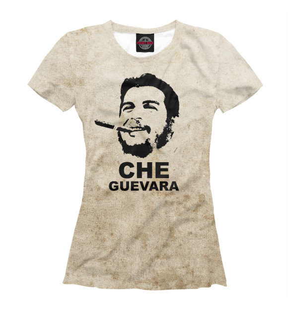 Футболка для девочек с изображением Ernesto Che Guevara цвета Белый