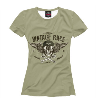 Футболка для девочек Vintage Race