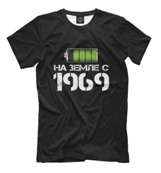 Мужская футболка На земле с 1969