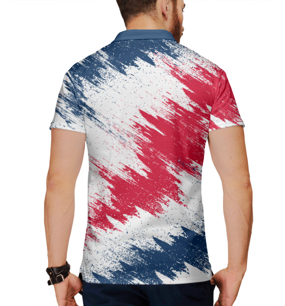 Мужское поло с изображением Scania цвета Белый