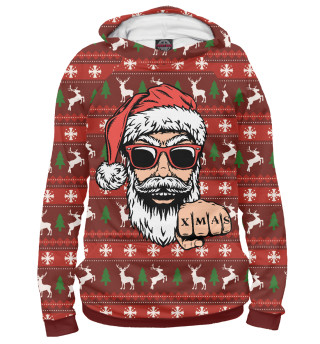 Худи для девочки Крутой Санта Bad Santa