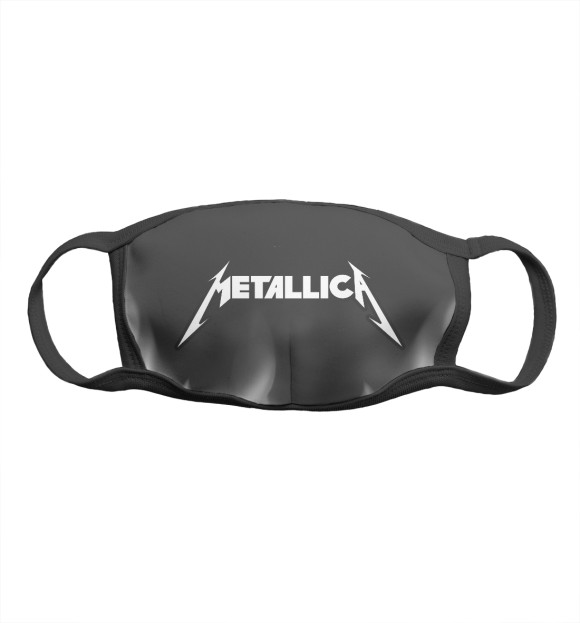 Маска тканевая с изображением Metallica / Металлика цвета Белый