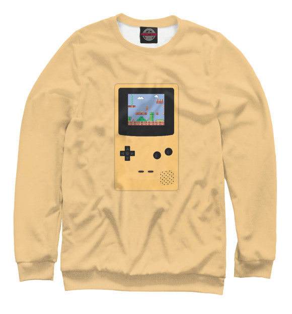 Женский свитшот с изображением Gameboy цвета Белый