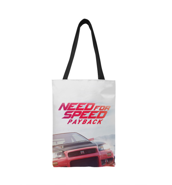 Сумка-шоппер с изображением Need For Speed цвета 
