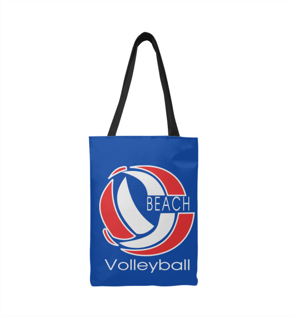 Сумка-шоппер с изображением Пляжный волейбол цвета 