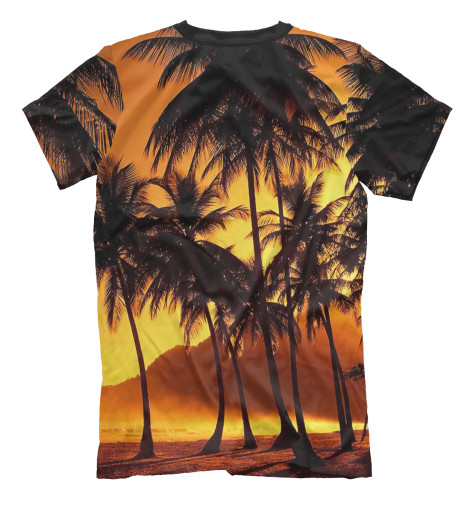 

Футболки Print Bar, Молочно-белый, Пальмы