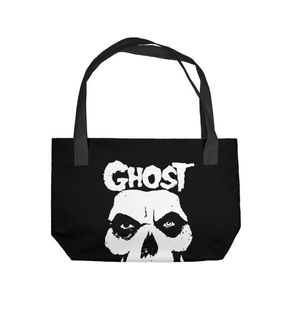 Пляжная сумка с изображением Ghost цвета 