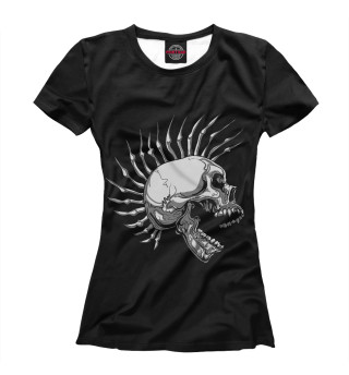 Женская футболка Hardcore Punk Skull