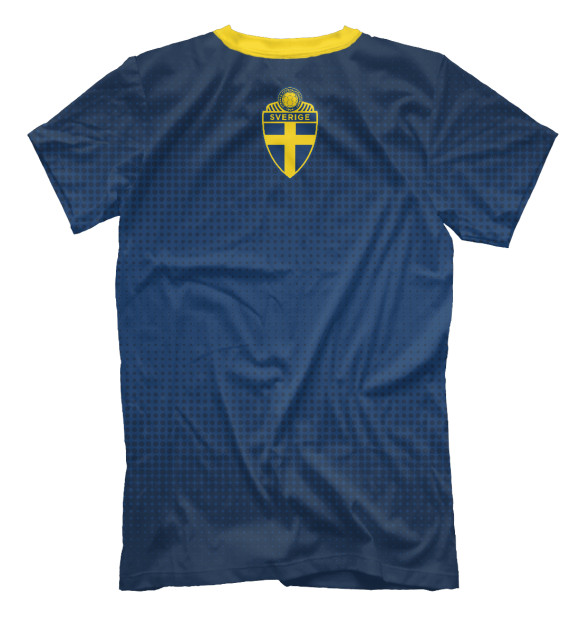 Мужская футболка с изображением Швеция цвета Белый