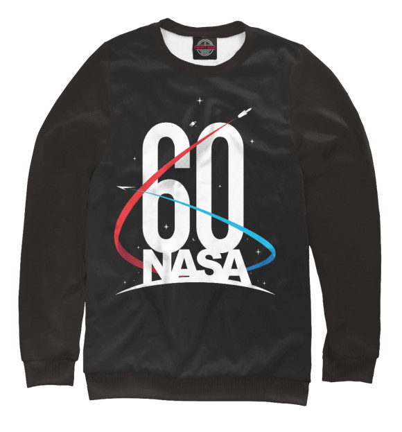 Свитшот для мальчиков с изображением NASA 60 лет цвета Белый